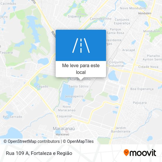 Rua 109 A mapa
