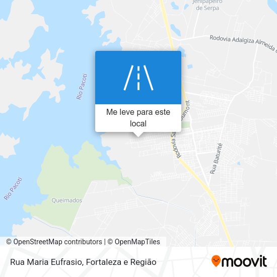 Rua Maria Eufrasio mapa