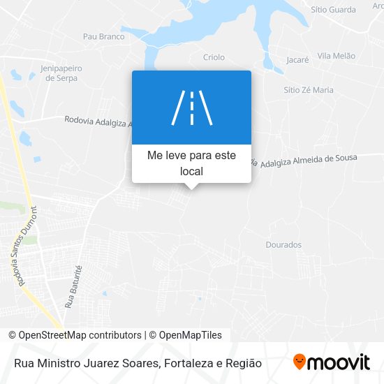 Rua Ministro Juarez Soares mapa