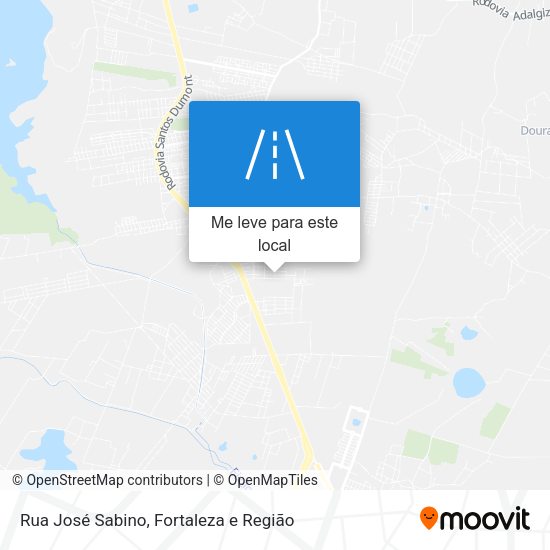 Rua José Sabino mapa