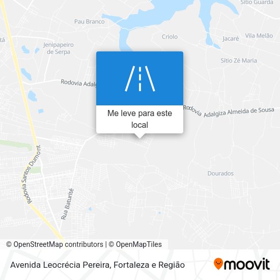 Avenida Leocrécia Pereira mapa