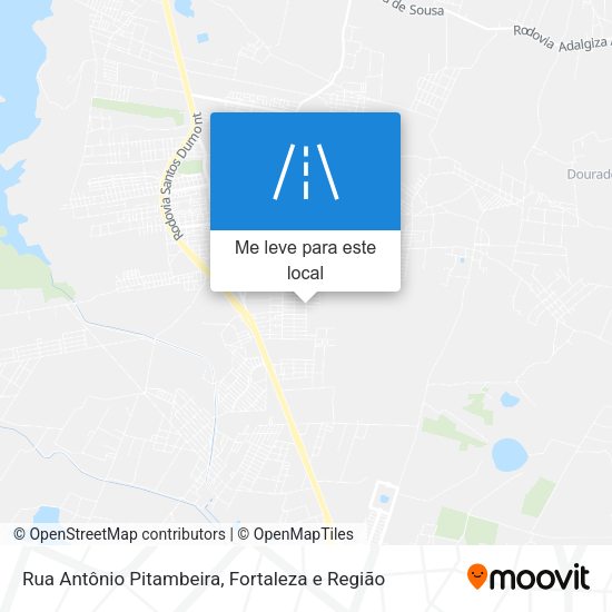 Rua Antônio Pitambeira mapa