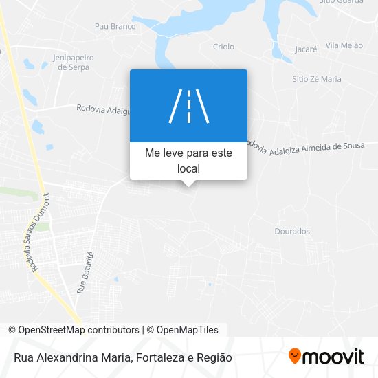 Rua Alexandrina Maria mapa