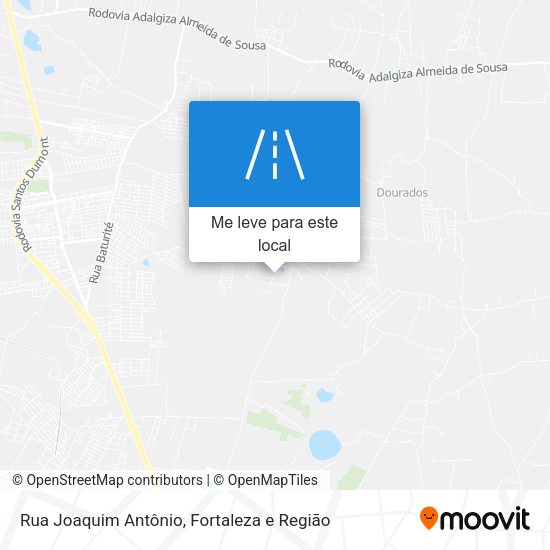 Rua Joaquim Antônio mapa
