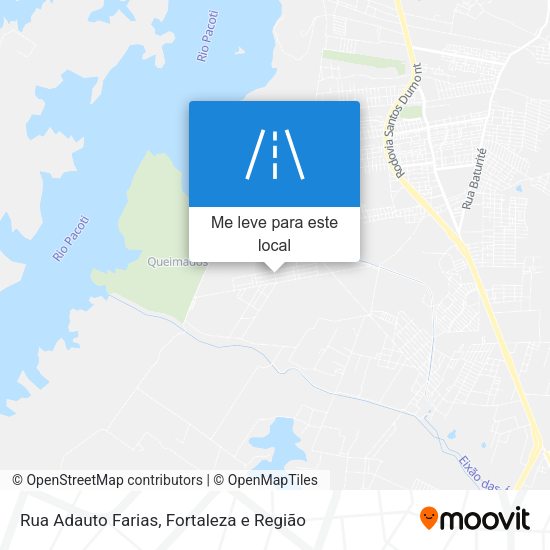 Rua Adauto Farias mapa