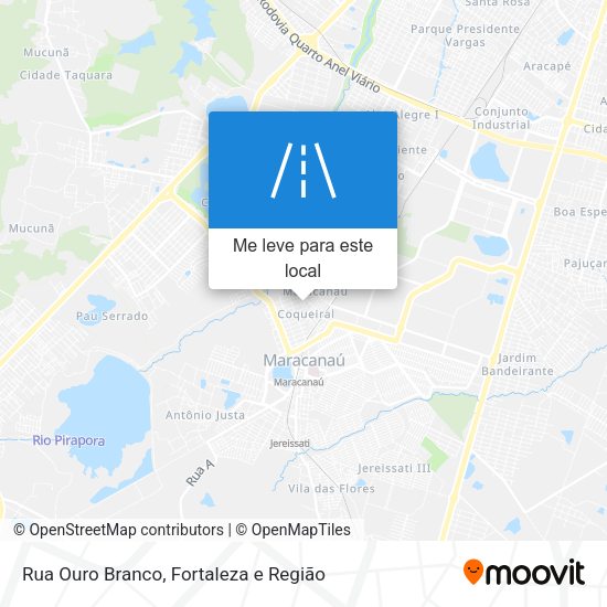 Rua Ouro Branco mapa