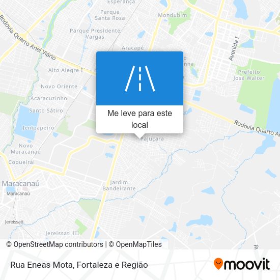 Rua Eneas Mota mapa