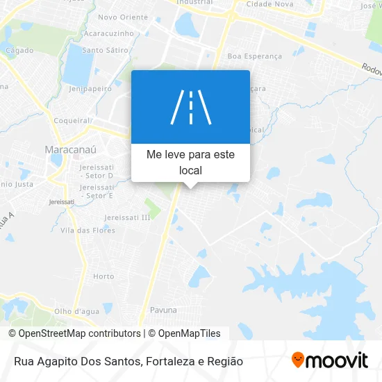 Rua Agapito Dos Santos mapa