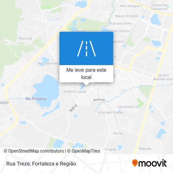 Rua Treze mapa