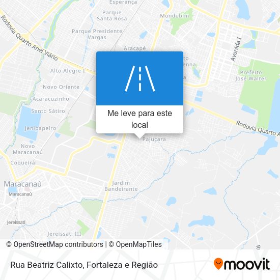 Rua Beatriz Calixto mapa