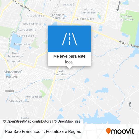 Rua São Francisco 1 mapa