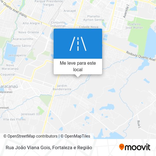 Rua João Viana Gois mapa