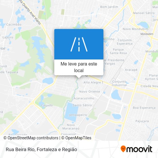 Rua Beira Rio mapa
