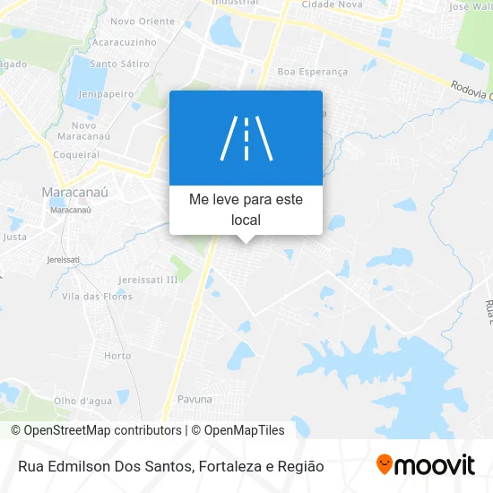 Rua Edmilson Dos Santos mapa