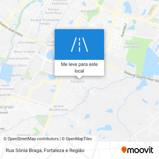 Rua Sônia Braga mapa