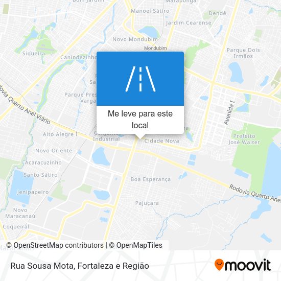Rua Sousa Mota mapa