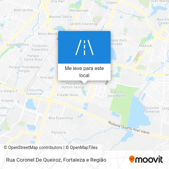 Rua Coronel De Queiroz mapa