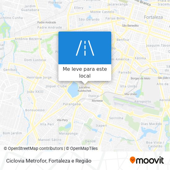 Ciclovia Metrofor mapa