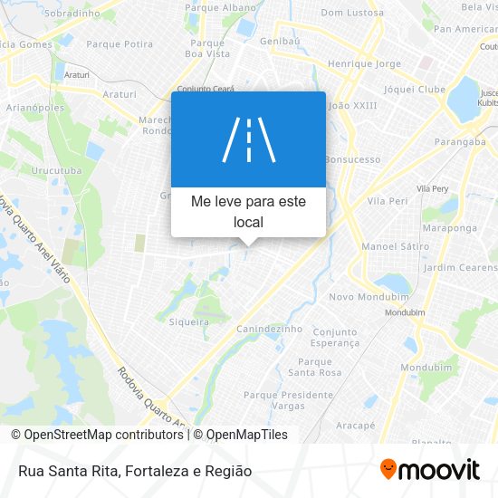 Rua Santa Rita mapa