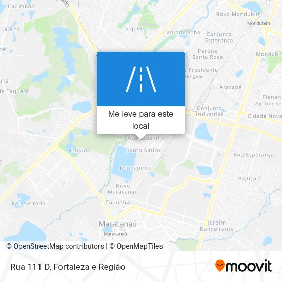 Rua 111 D mapa
