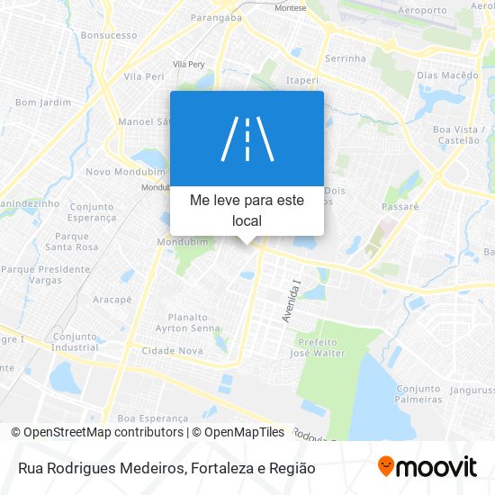 Rua Rodrigues Medeiros mapa