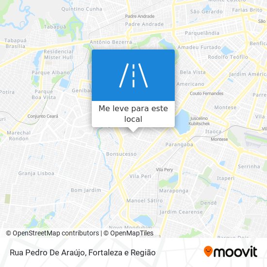 Rua Pedro De Araújo mapa