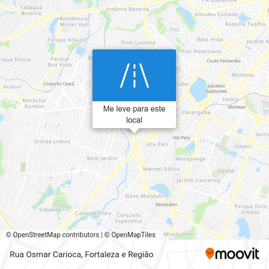 Rua Osmar Carioca mapa
