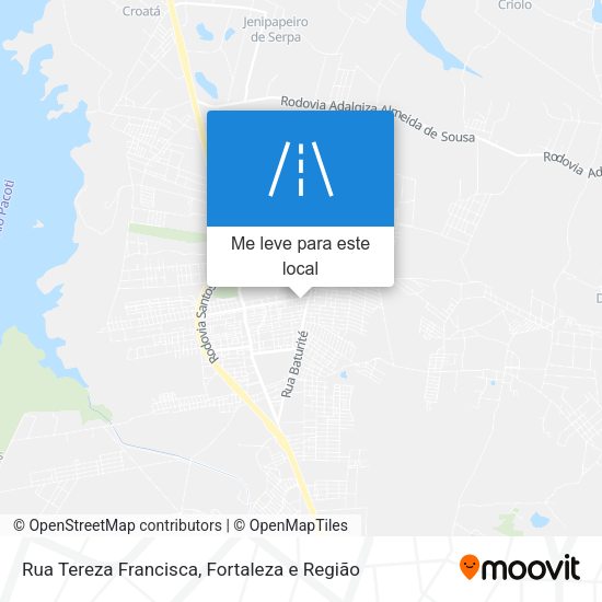 Rua Tereza Francisca mapa