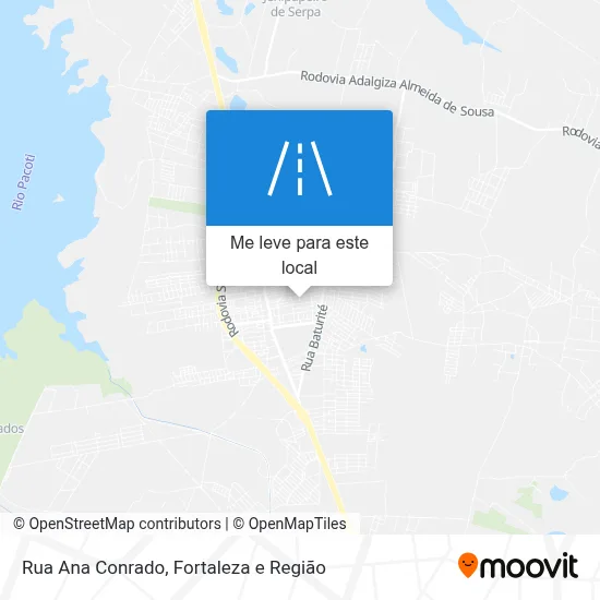 Rua Ana Conrado mapa