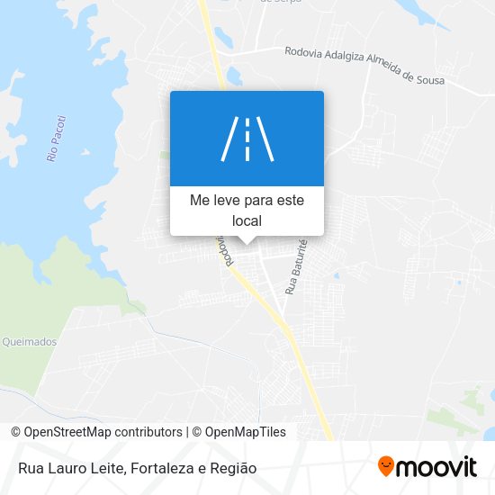 Rua Lauro Leite mapa
