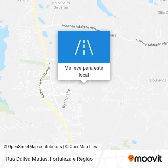 Rua Dailsa Matias mapa