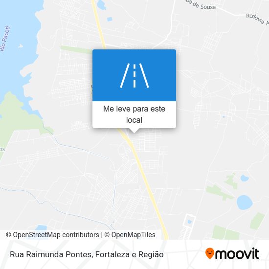 Rua Raimunda Pontes mapa