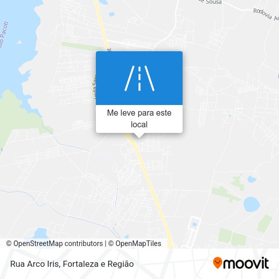 Rua Arco Iris mapa