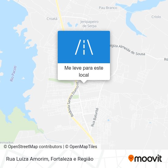 Rua Luíza Amorim mapa