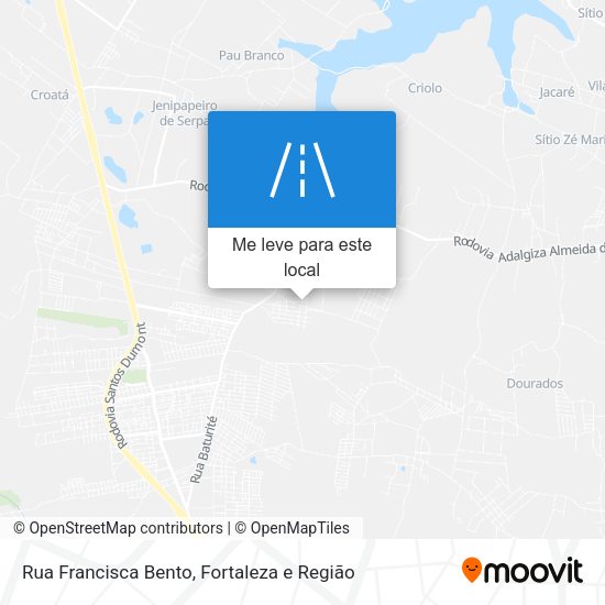 Rua Francisca Bento mapa