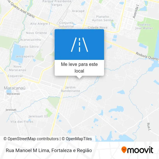 Rua Manoel M Lima mapa