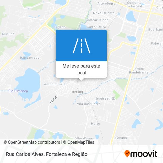 Rua Carlos Alves mapa