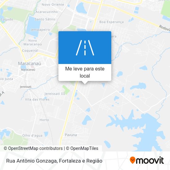 Rua Antônio Gonzaga mapa