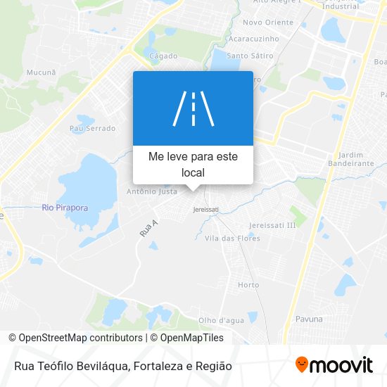 Rua Teófilo Beviláqua mapa