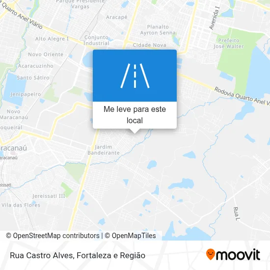 Rua Castro Alves mapa