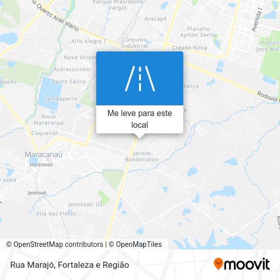 Rua Marajó mapa