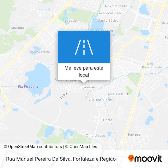 Rua Manuel Pereira Da Silva mapa