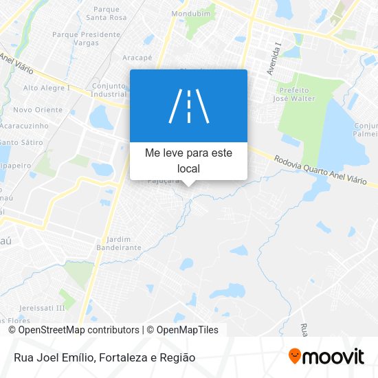 Rua Joel Emílio mapa