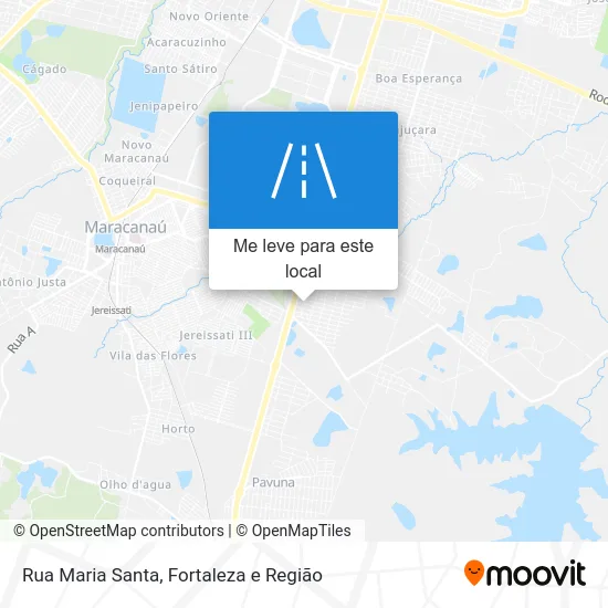 Rua Maria Santa mapa