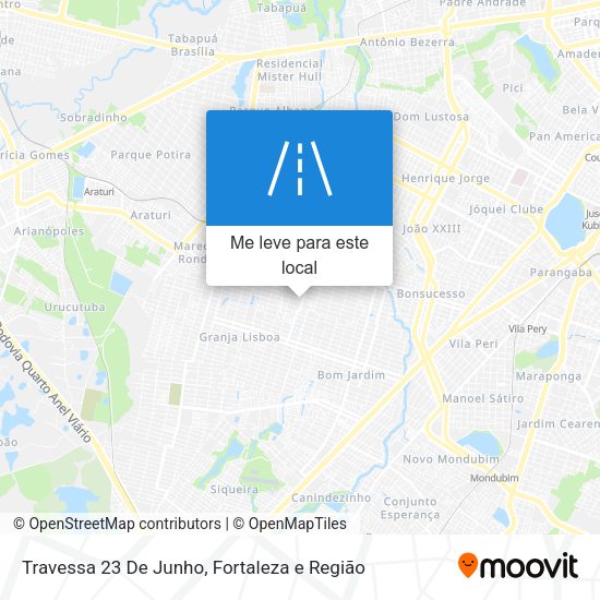 Travessa 23 De Junho mapa