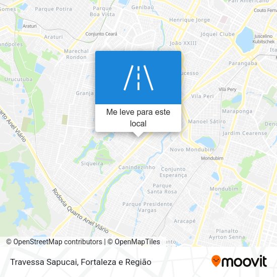 Travessa Sapucai mapa