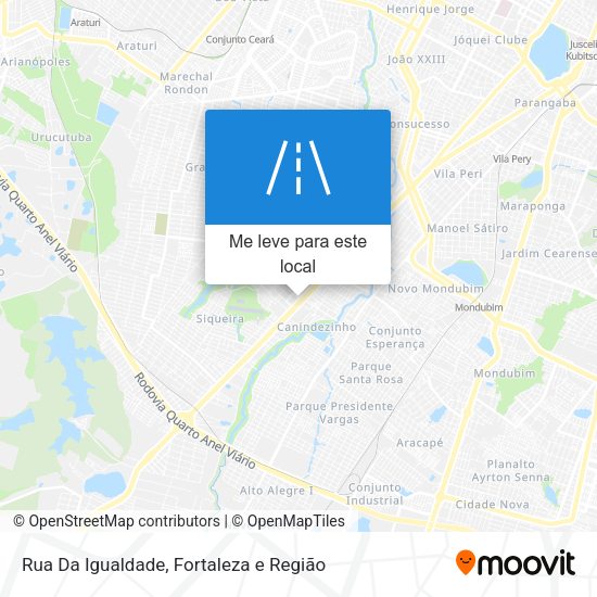 Rua Da Igualdade mapa