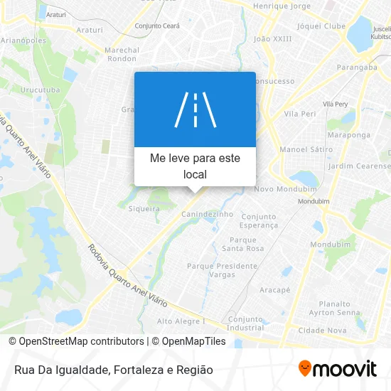 Rua Da Igualdade mapa