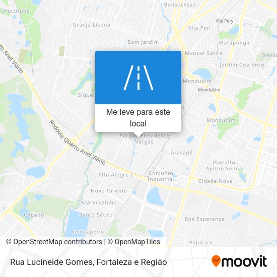 Rua Lucineide Gomes mapa