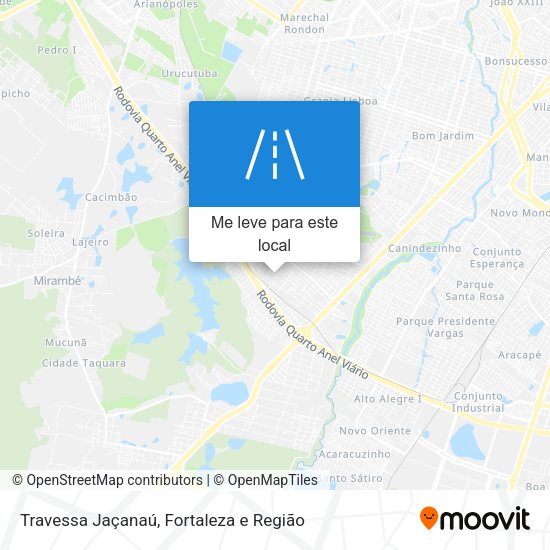 Travessa Jaçanaú mapa